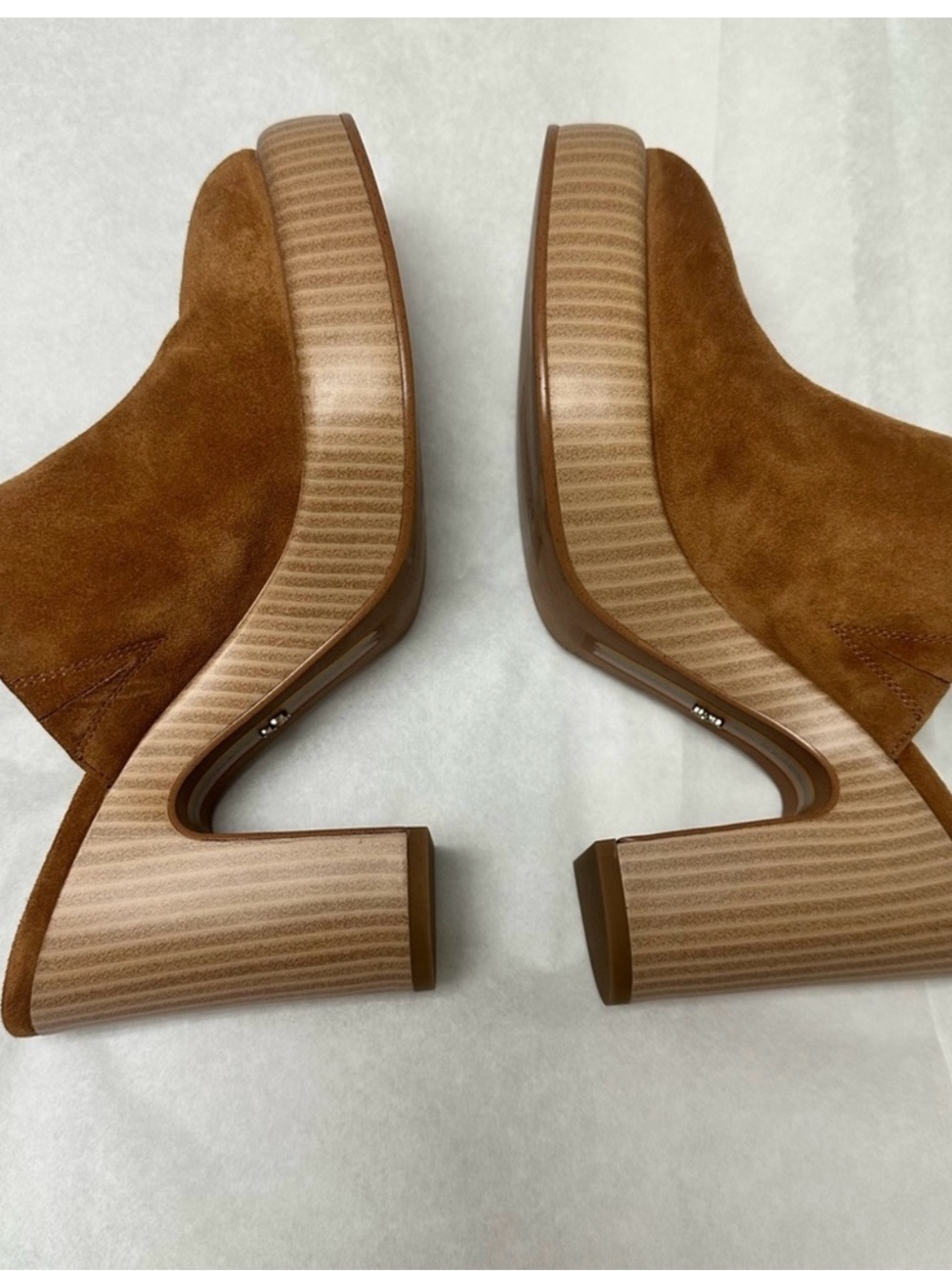 Sam Edelman Shiloh Brown Suede Block Heel mule